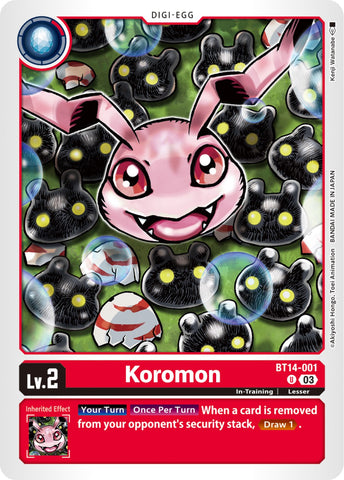 Koromon [BT14-001] [As del Estallido]