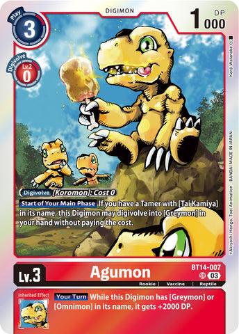 Agumon [BT14-007] [As de Explosión]