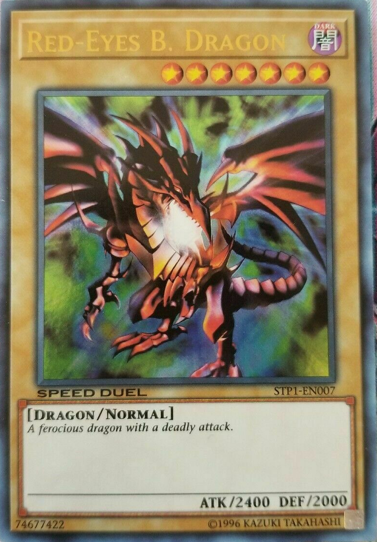 Dragón Negro de Ojos Rojos [STP1-EN007] Ultra Rara