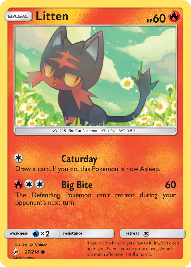 Litten (27/214) [Sol y Luna: Lazos Indestructibles]