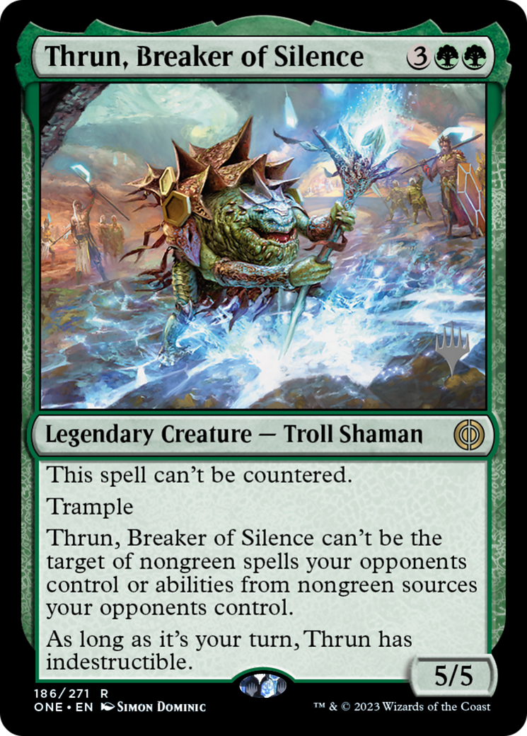 Thrun, briseur de silence (pack promo) [Phyrexia : Tous seront un – Promos]