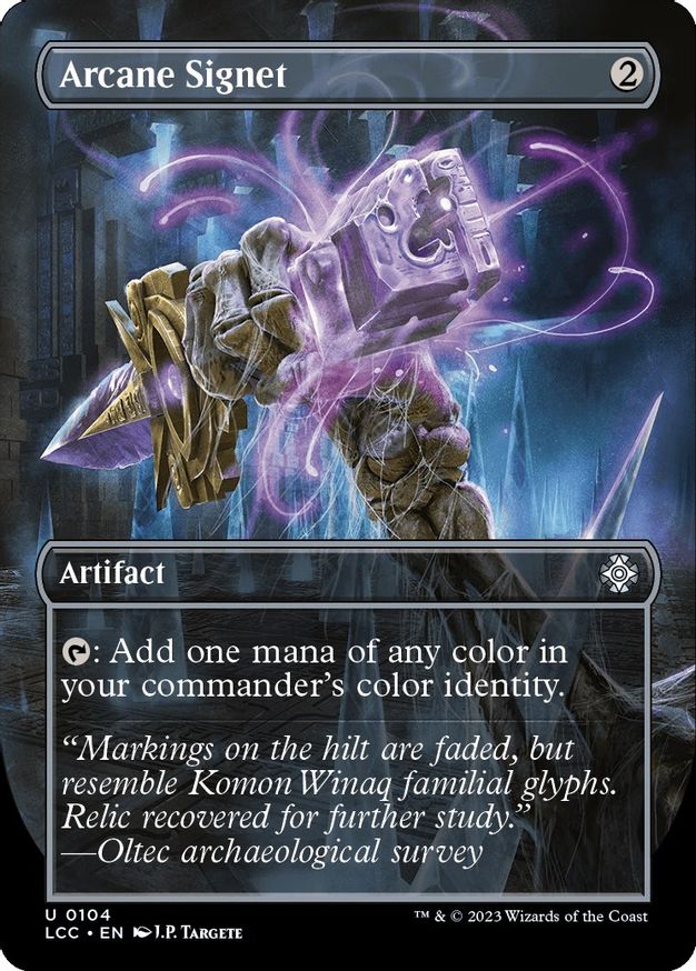 Amuleto arcanum (sin borde) [Commander de Las cavernas perdidas de Ixalan]