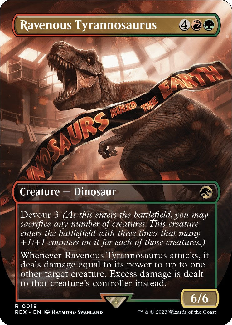 Tyrannosaure déchaîné (sans bordure) [Collection Jurassic World]