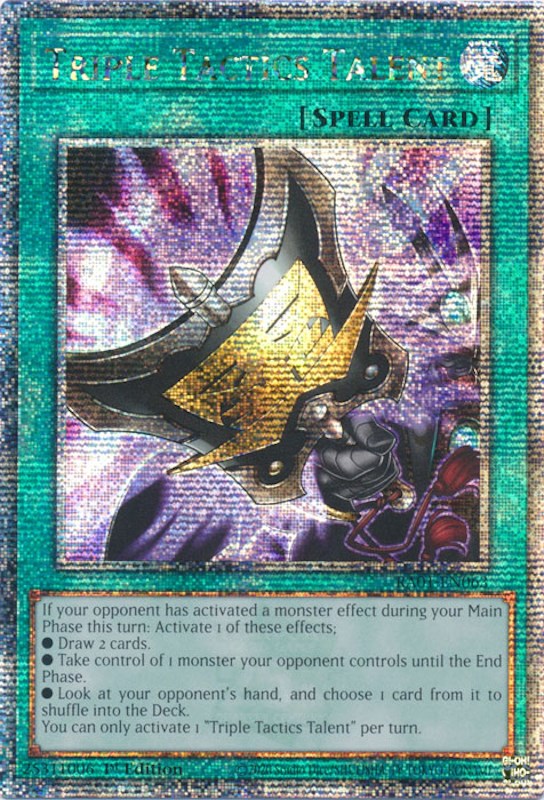 Talent Tactiques Triples [RA01-FR063] Quarter Century Secret Rare