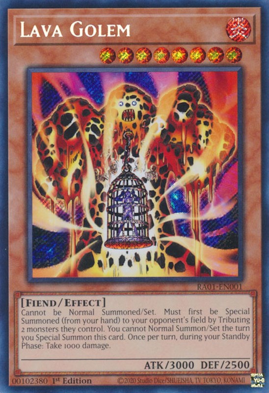 Golem de Lave [RA01-FR001] Secret Rare