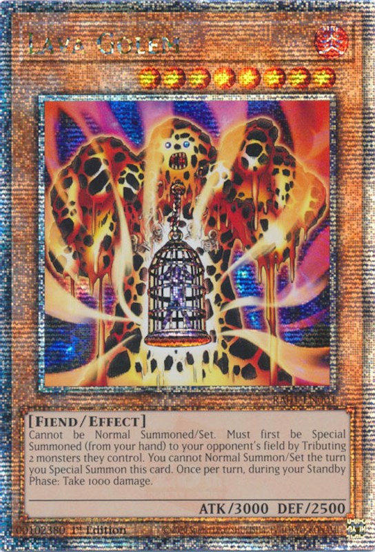 Golem de Lave [RA01-FR001] Quarter Century Secret Rare