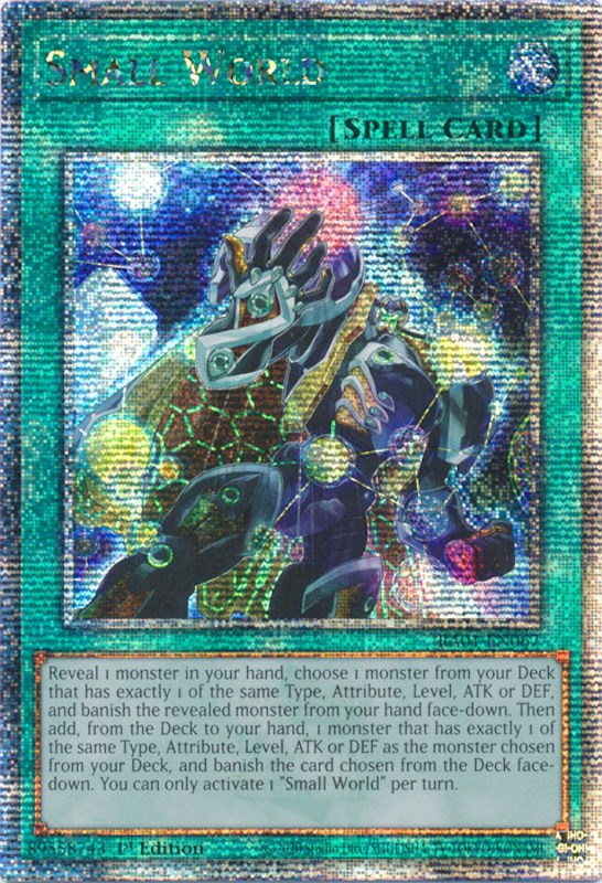 Small World [RA01-FR067] Quarter Century Secret Rare