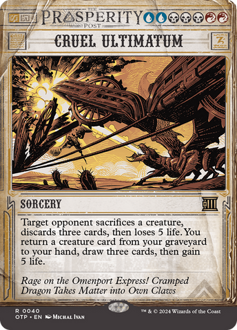Cruel Ultimatum [Forajidos de Cruce de Truenos: Última Hora]