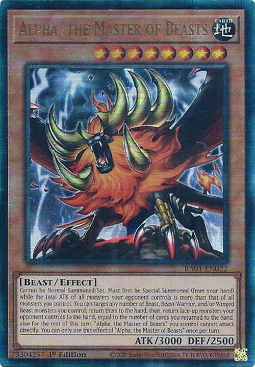 Alpha, Maître des Bêtes [RA01-FR022] Prismatic Ultimate Rare