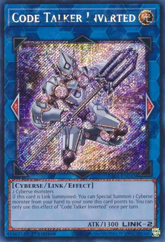 Code Talker Inversé [RA01-EN045] Platinum Secret Rare