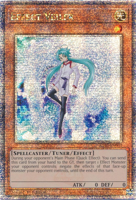 Effect Veiler [RA01-FR003] Quarter Century Secret Rare