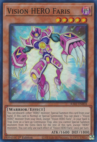 HEROS de la Vision Faris [RA01-EN004] Super Rare
