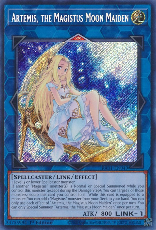 Artemis, la magicienne lunaire [RA01-EN049] Secrète Rare