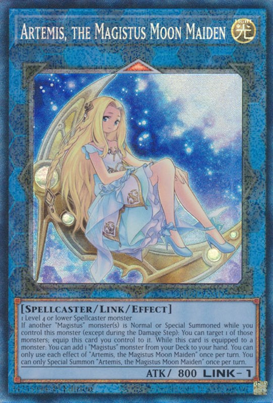 Artémis, la jeune fille lunaire Magicienne [RA01-FR049] Collector's Rare Prismatique