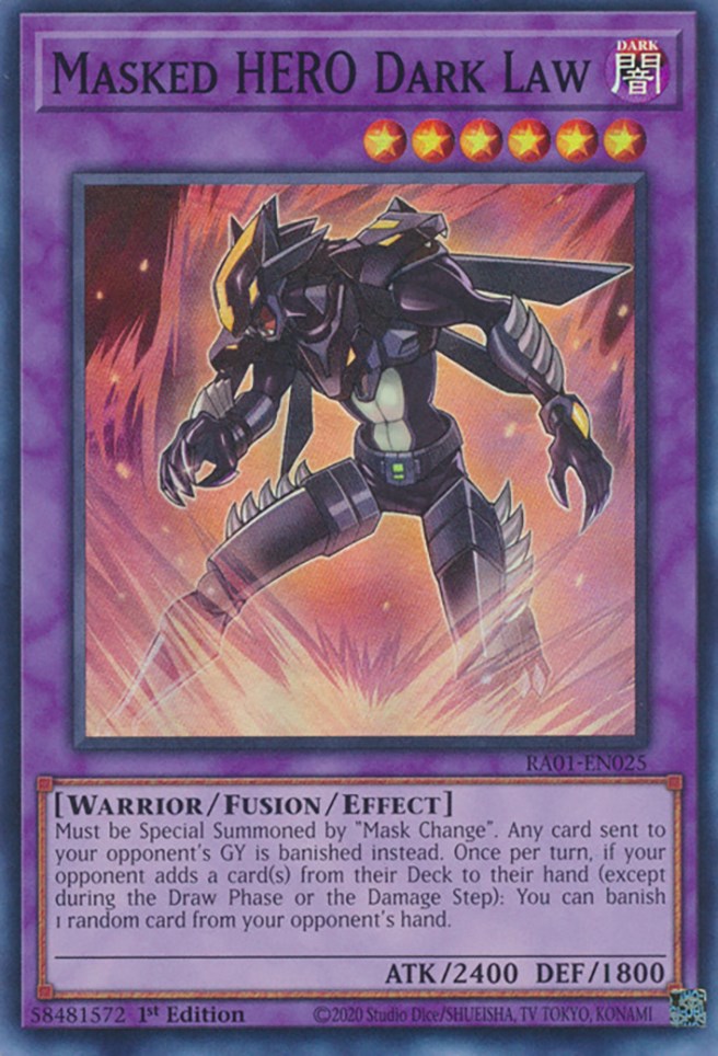 HEROS Masqué Sombre Loi [RA01-FR025] Super Rare