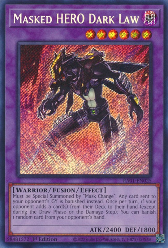 HÉROS Masqué Dark Law [RA01-FR025] Secret Rare