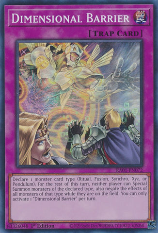 Barrera Dimensional [RA01-EN072] Super Rara