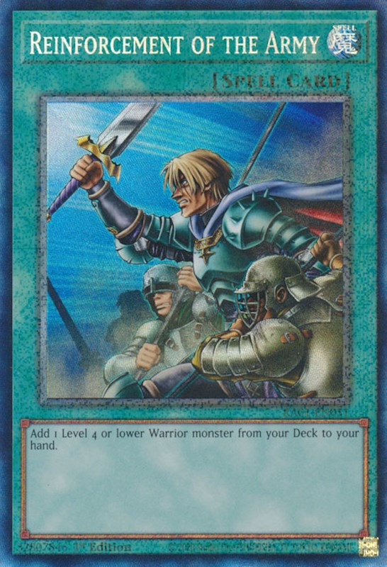 Renfort de l'Armée [RA01-EN051] Prismatic Collector's Rare