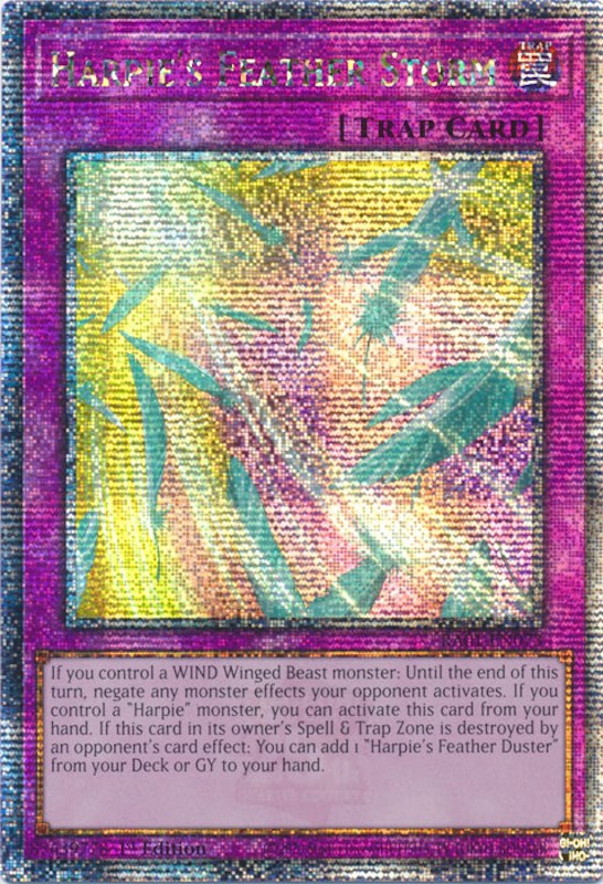 Tempête de Plumes de Harpie [RA01-FR073] Quarter Century Secret Rare