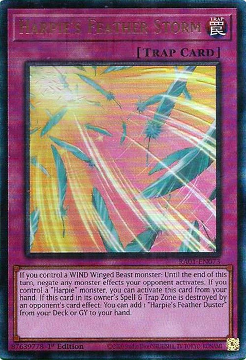 Tempête de Plumes de Harpie [RA01-FR073] Prismatic Ultimate Rare