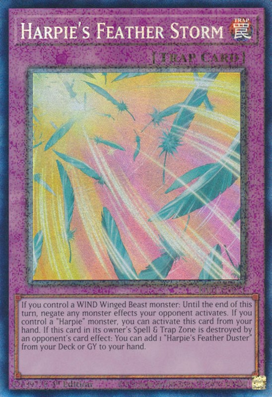 Tempête de plumes de Harpie [RA01-FR073] Collector's Rare Prismatique