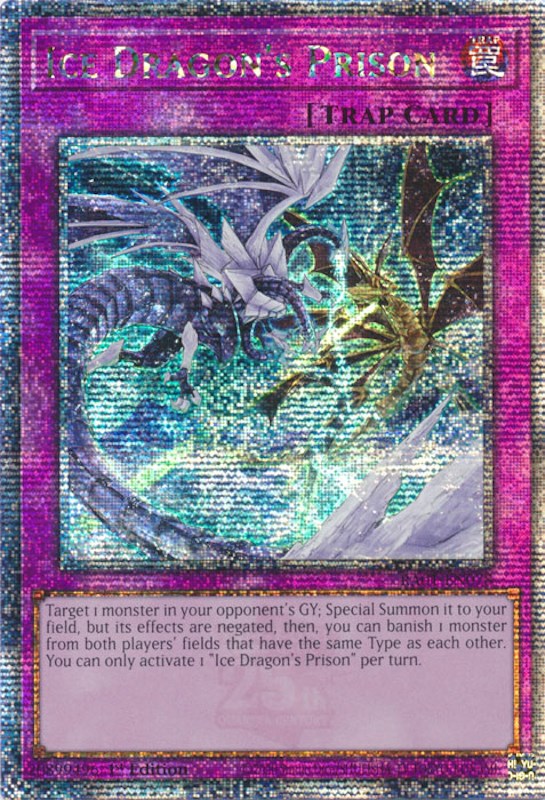 Prison du Dragon de Glace [RA01-FR078] Secret Rare Quart de Siècle