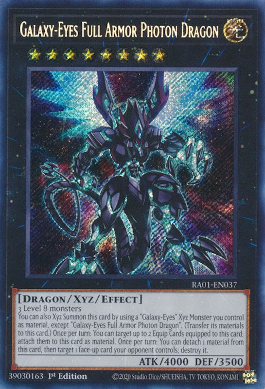 Dragon Photon Armure Complète aux Yeux Galactiques [RA01-EN037] Secret Rare