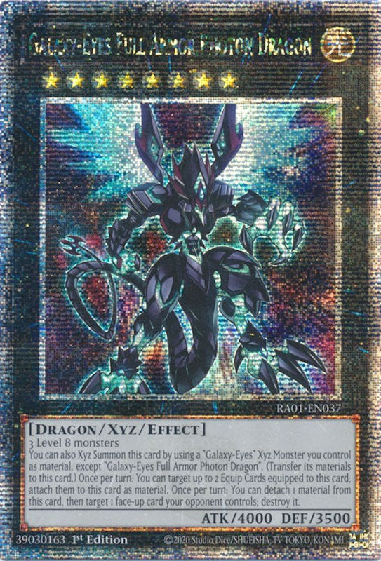 Dragon Photon Cuirassé aux Yeux Galactiques [RA01-FR037] Quarter Century Secret Rare