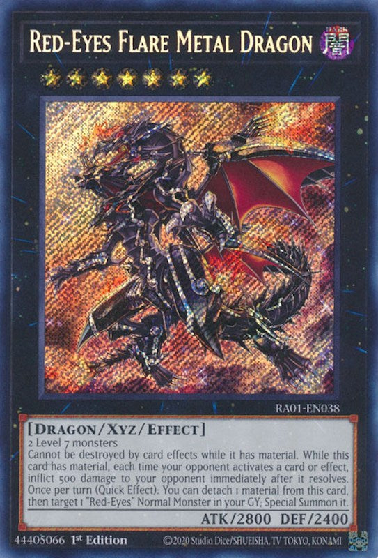 Dragon Métal Empereur aux Yeux Rouges [RA01-FR038] Secrète Rare