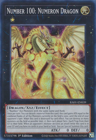 Numéro 100 : Dragon Numeron [RA01-FR039] Super Rare