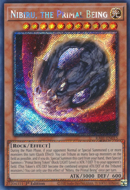 Nibiru, l'Être Primitif [RA01-FR015] Platinum Secret Rare