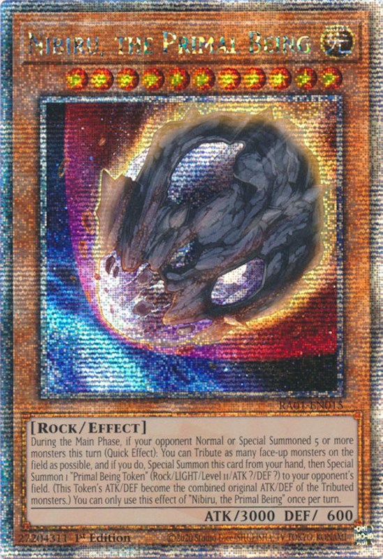 Nibiru, l'Être Primitif [RA01-FR015] Quarter Century Secret Rare