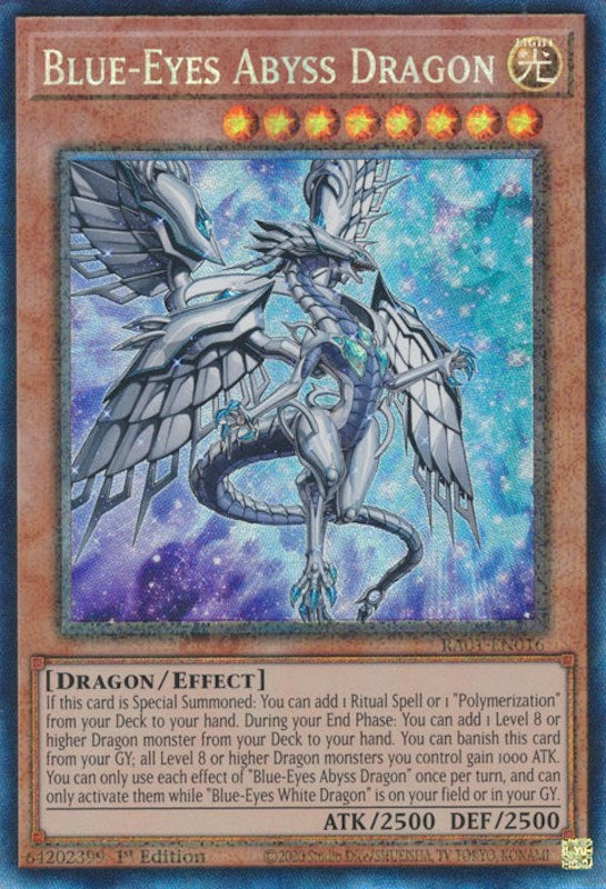 Dragon abyssal aux Yeux bleus [RA01-FR016] Collector's Rare prismatique