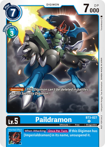 Paildramon [BT3-027] (Mazo de demostración NYCC 2023) [Lanzamiento Special Booster Ver.1.5]