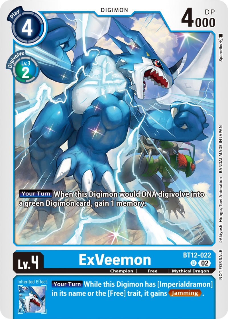 ExVeemon [BT12-022] (Mazo de demostración de la NYCC 2023) [A través del tiempo]