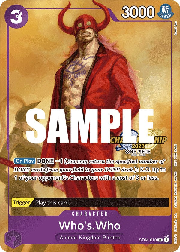Who's.Who (CS 2023 Celebration Pack) [One Piece Promotional Cards]