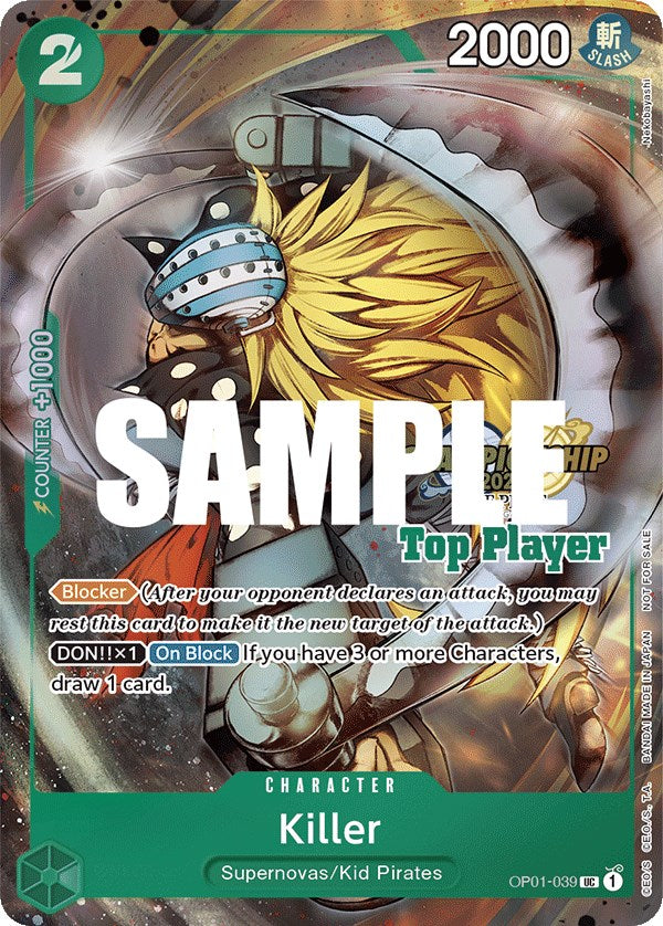 Asesino (Paquete de jugadores Top de CS 2023) [Tarjetas promocionales de One Piece]
