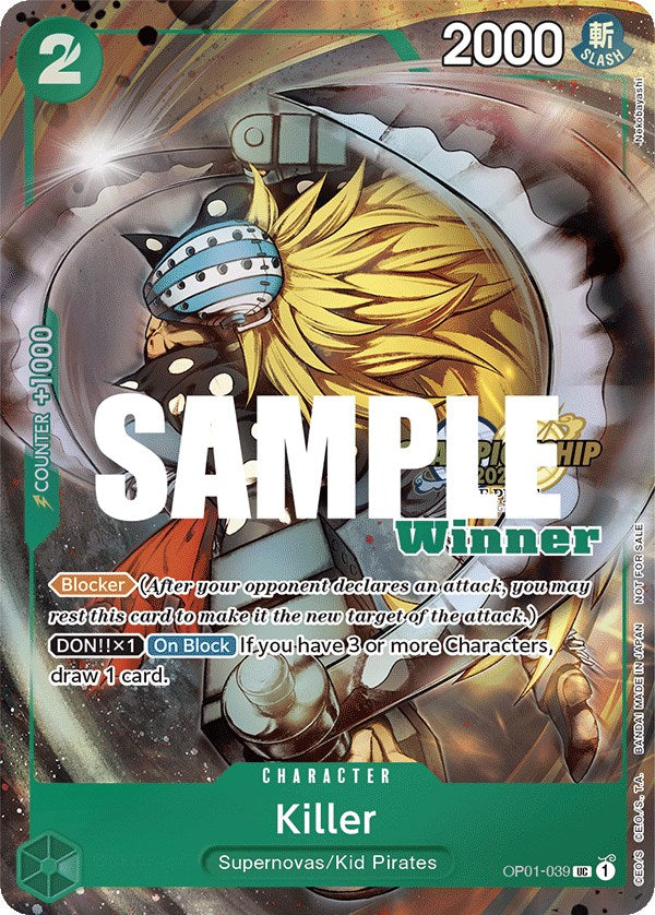 Asesino (CS 2023 Top Players Pack) [Ganador] [Cartas Promocionales de One Piece]