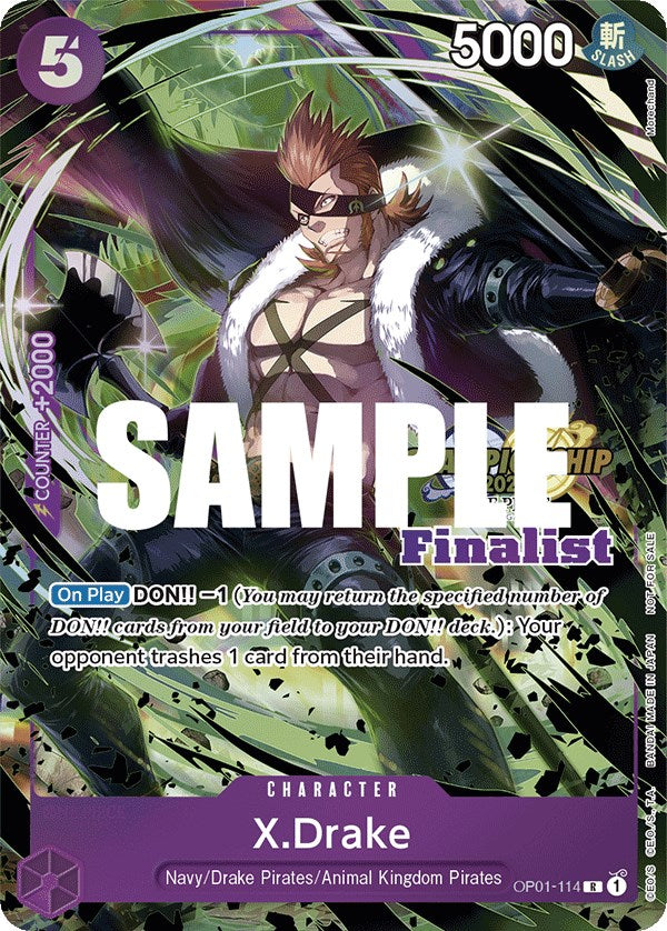 X.Drake (CS 2023 Top Players Pack) [Finalista] [Cartas Promocionales One Piece]