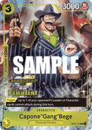 Capone "Gang" Bege (CS 2023 Top Players Pack) [Finalista] [Cartas Promocionales de One Piece]