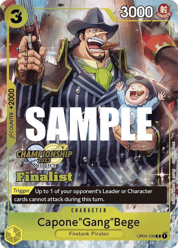 Capone "Gang" Bege (CS 2023 Top Players Pack) [Finalista] [Cartas Promocionales de One Piece]