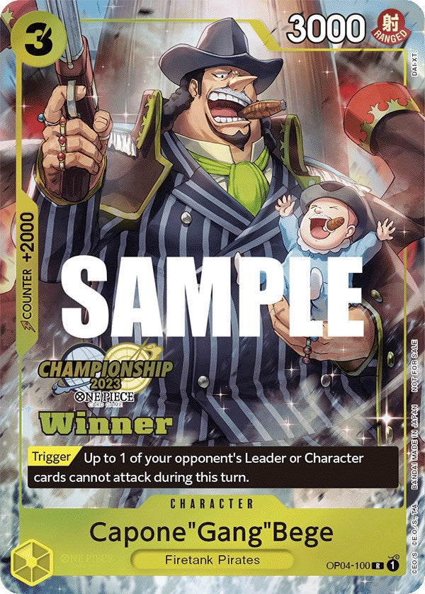 Capone "Gang" Bege (Paquete de los mejores jugadores de CS 2023) [Ganador] [Cartas promocionales de One Piece]