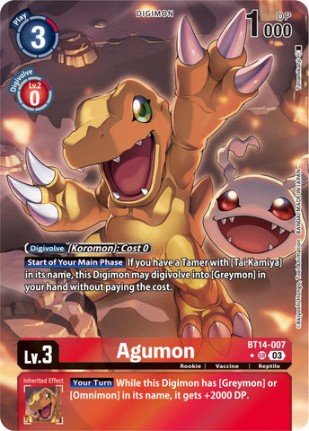 Agumon [Bt14-007] (Arte Alternativo) [As del Estallido]