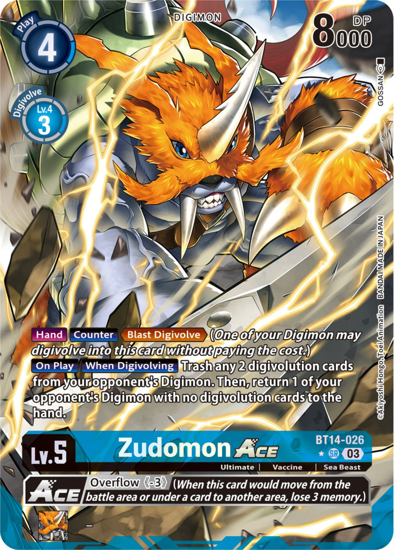 Zudomon As [BT14-026] (Arte Alternativo de GOSSAN) [As Explosivo]