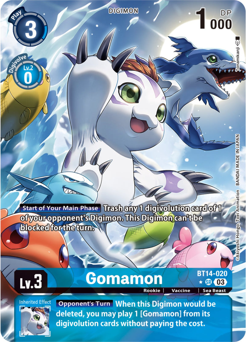 Gomamon [BT14-020] (Arte Alternativo) [As del Estallido]