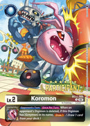 Koromon [BT11-005] (Participación en el 3 contra 3 de Digimon de noviembre de 2023) [Fase Dimensional]