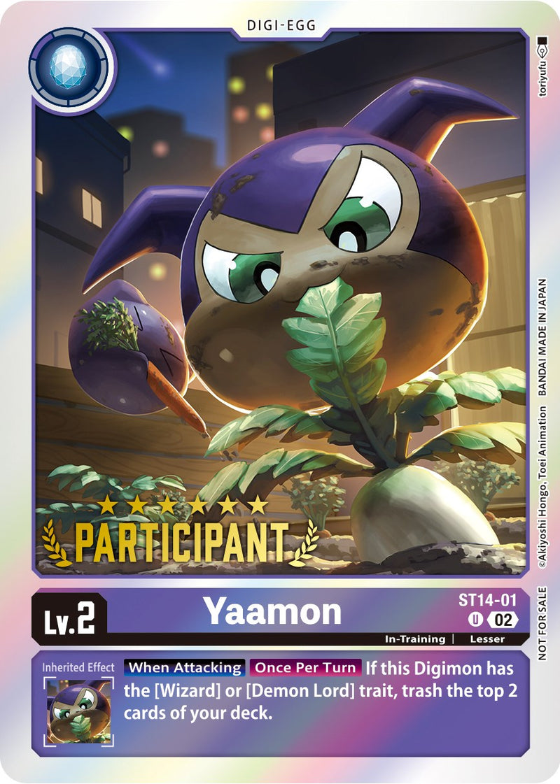 Yaamon [ST14-01] (Participación en Digimon 3-on-3, noviembre de 2023) [Mazo de Inicio: Set de Mazo Avanzado Beelzemon]