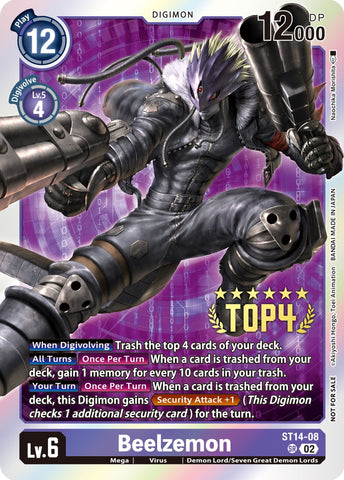 Beelzemon [ST14-08] (Digimon 3-On-3 Noviembre 2023 Top 4) [Mazo de Inicio: Set de Mazo Avanzado Beelzemon]