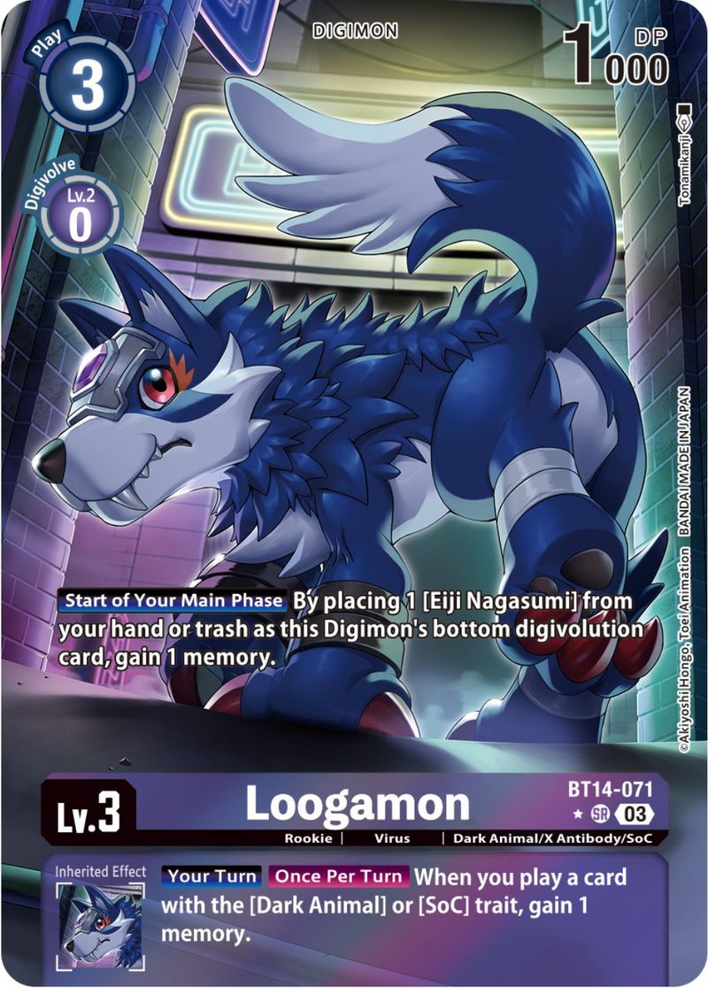 Loogamon [BT14-071] (Arte Alternativo) [As del Estallido]