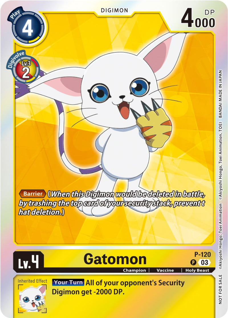 Gatomon [P-120] (Paquete de fiesta de Tamer -El principio- Ver. 2.0) [Cartas promocionales]